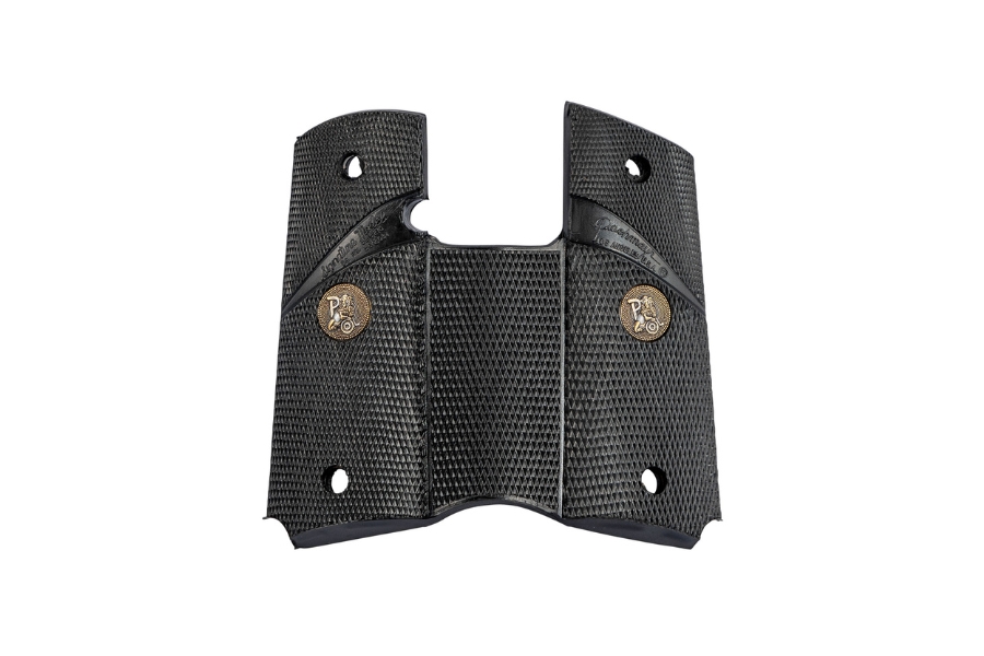 Pachmayr 02545 Signature Grip Wraparound Checkered Black Rubber for Colt Officer