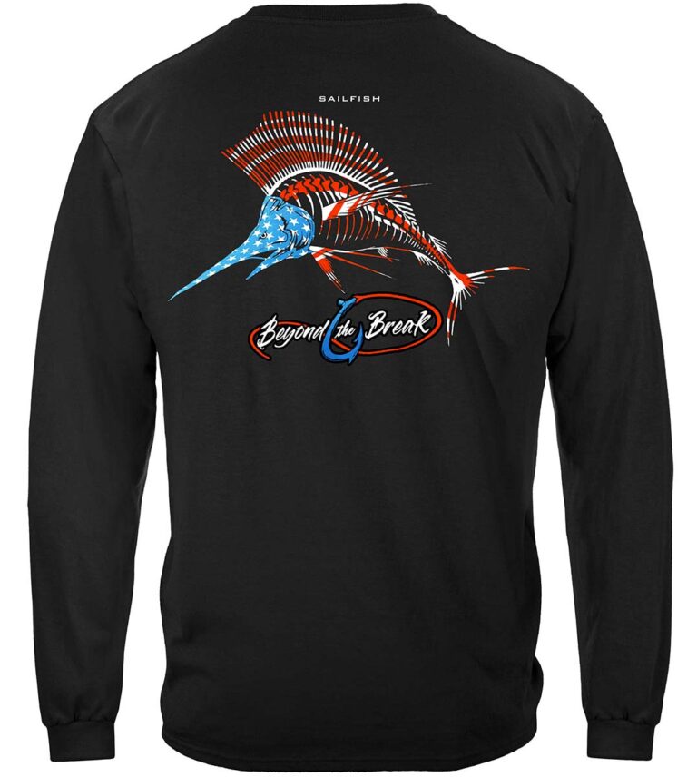 Patriotic SailFish Long Sleeve T-Shirt