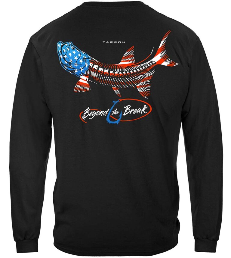 Patriotic Tarpon Long Sleeve T-Shirt