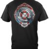 Fire Honor Service Sacrifice Chrome Badge T-Shirt