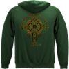 Irish Firefighter Gold Cross Hooded Sweat Shirt