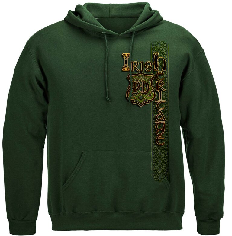 IRISH POLICE GOLD CROSS Hooded Sweat Shirt - Image 2