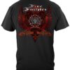 Firefighter Red Wings Rise Above Fear Silver Foil T-Shirt