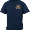Firefighter Traditional Anique Pump Truck T-Shirt - Image 2