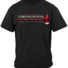Firefighter Thin Red Line flag Patriotic T-Shirt - Image 2
