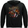 Firefighter Tattoo Fire Dept Thin Red Line Hooded Sweat Shirt