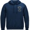 Navy Eagle  In Stone Hooded Sweat Shirt - Image 2