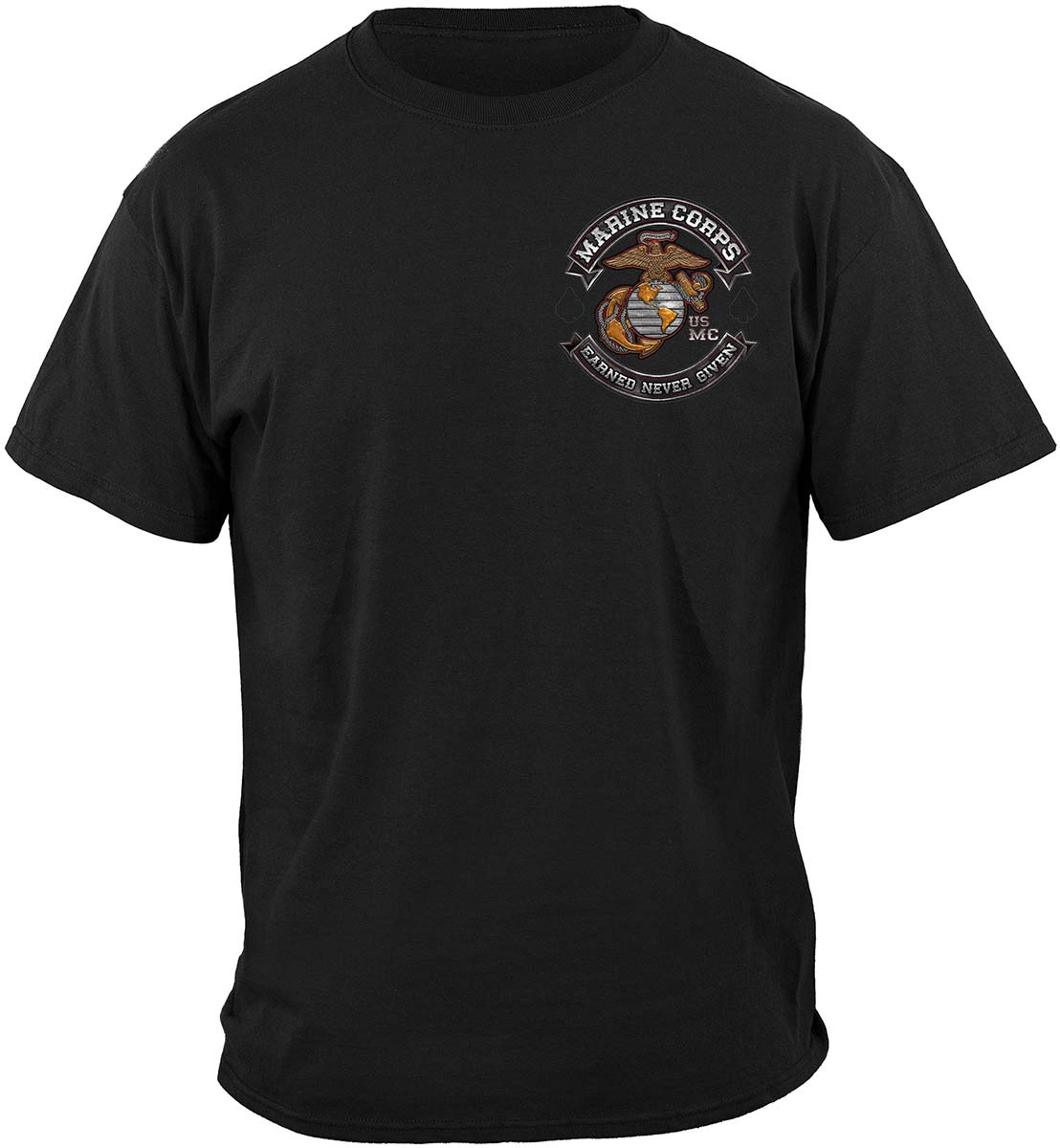 USMC Marine Corps Biker MC T-Shirt