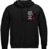 American Flag Soldier I Am The Shadow Hooded Sweat Shirt - Image 2