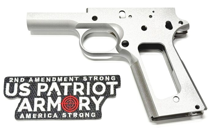 80% 1911 Officer 45 ACP, Checkered Grip, 416 Stainless,70 Series Frame - Image 2