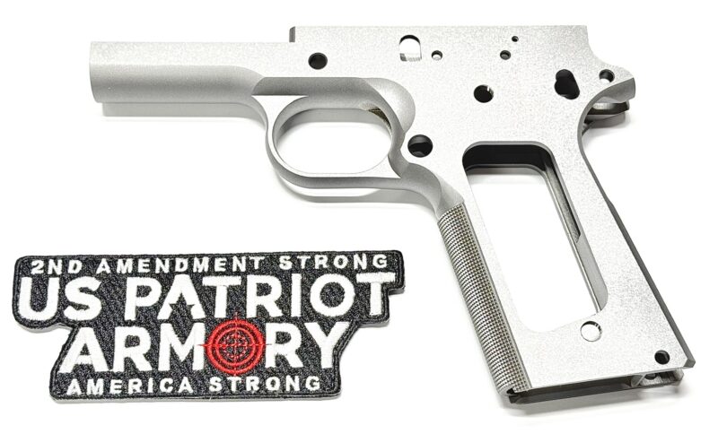 80% 1911 Govt 45 ACP, Checkered Grip, 416 Stainless,70 Series Frame ...