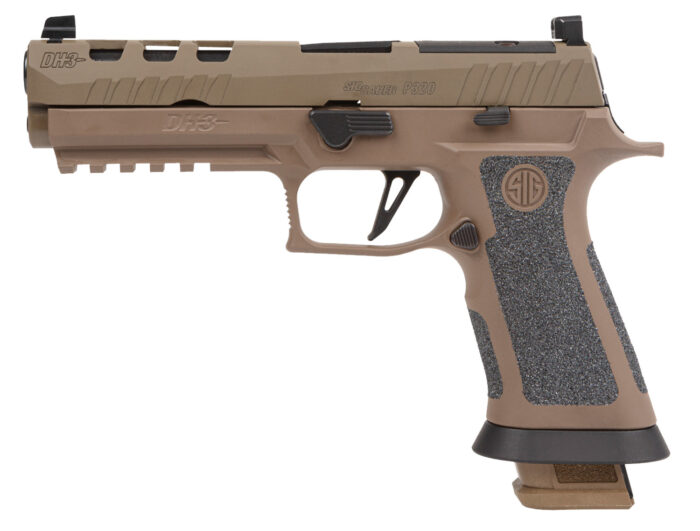 80% Sig Sauer P320 XFive DH3 9mm Luger 21+1 5" Coyote Cerakote Custom Works Optic Ready Slide, Coyote Cerakote - Image 3